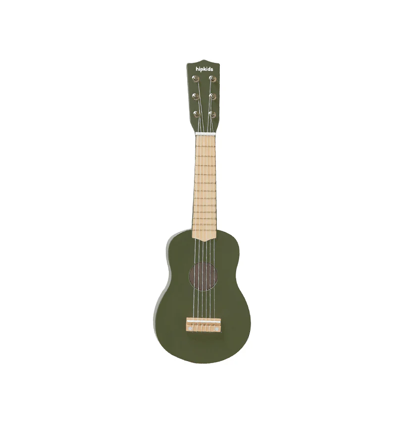 Wooden Toy Guitar Olive