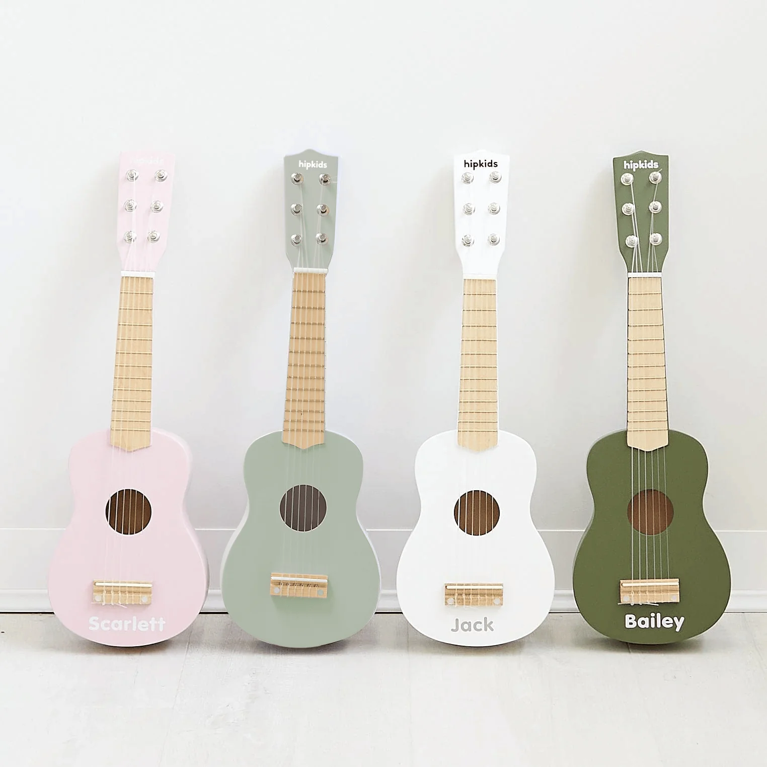 Wooden Toy Guitar Olive - Image 4